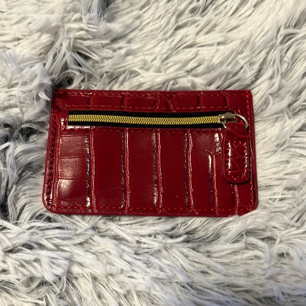 B-low The Belt Red Croc Wallet Card Case Fabfitfun